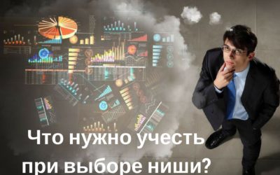 Что нужно учесть при выборе ниши?